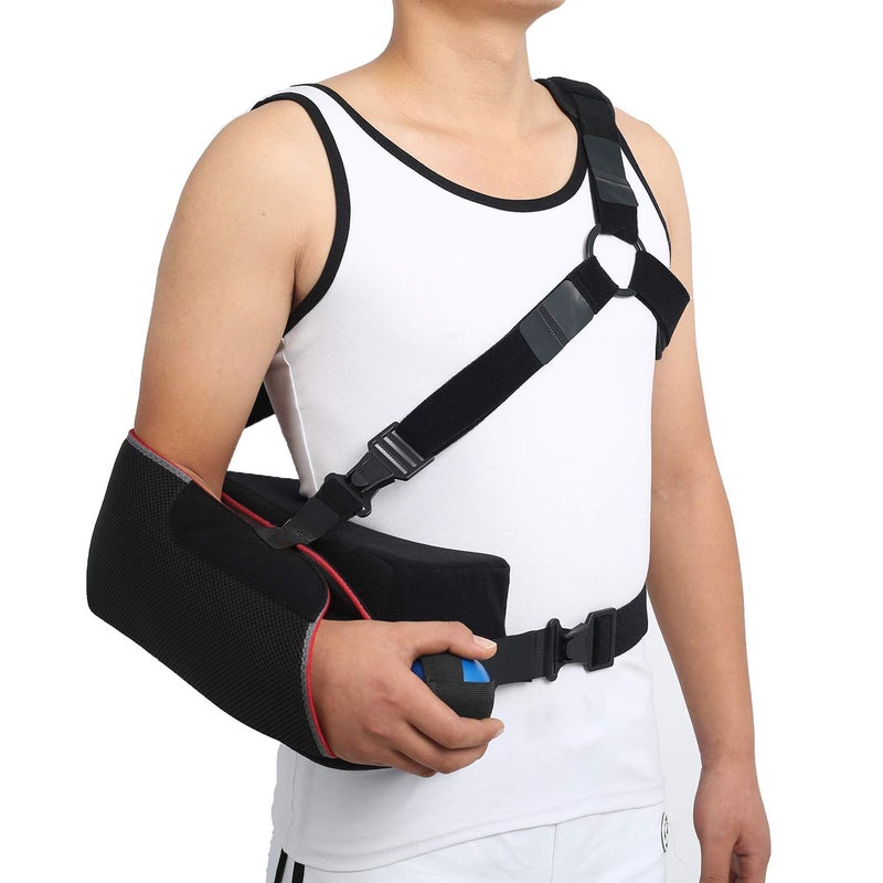 Universal Shoulder Abduction Sling with 30 Abduction Pillow 3point Strap Exercise Ball Adjustable Immobilizer for Injury Support Rotator Cuff Sublexion Surgery Dislocated Broken Arm Brace